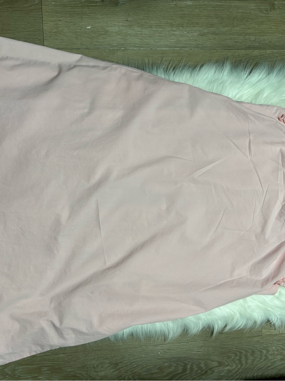 Sleeveless Pink Button-Front Ruffle Dress - Picture 8 of 8